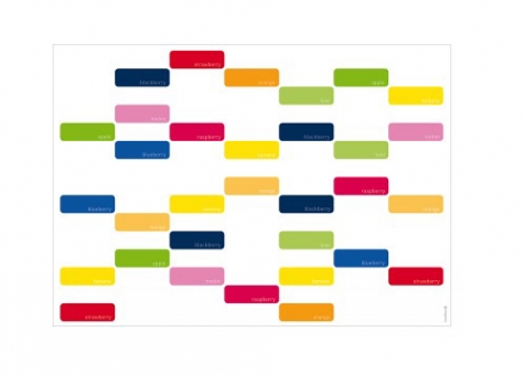 Kliknij aby powiększyć Podkładki papierowe FRUIT COLORS multicolor 50 szt Trendform