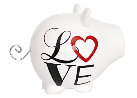 Kliknij aby powiększyć Duża świnka skarbonka Love Salt&Pepper