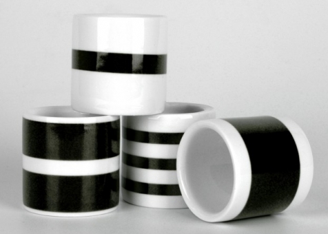 Kpl. 4 pierścieni na serwetki Salt&Pepper Black