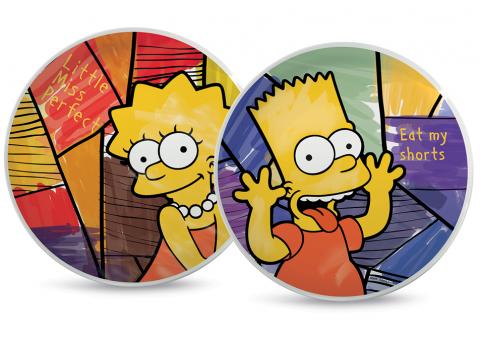 Zestaw 2 talerzy pizza Bart & Lisa The Simpsons Egan