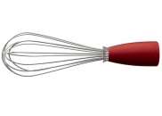Trzepaczka powlekana silikonem czerwona STEEL-FUNCTION