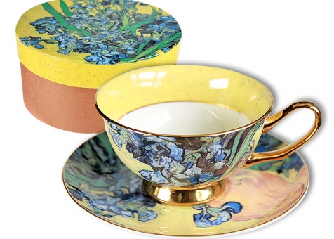 Filiżanka Carmani - kolekcja irysy Van Gogha