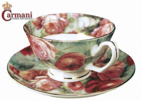 Filiżanka Carmani - kolekcja kwiat róży