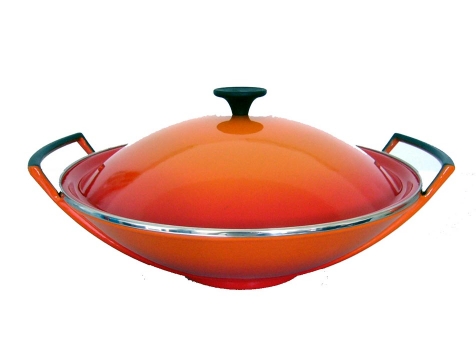 Wok żeliwny LE Creuset Flame