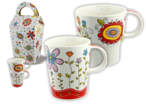 Kubek walentynkowy V shape podwójny Santai