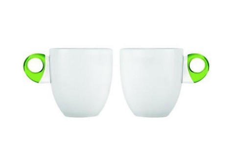 KUBKI 2szt Guzzini ART&CAFE ucho-zielone