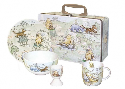 Zestaw śniadaniowy Kubuś Puchatek - leśny