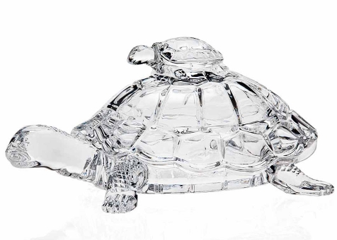 Bomboniera ŻÓŁW 26,5 cm Bohemia