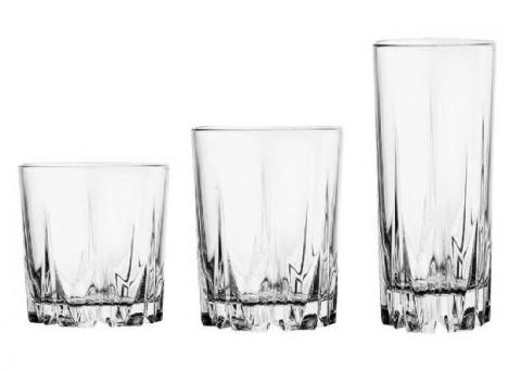 Kliknij aby powiększyć Komplet 18 szklanek KARAT Pasabahce