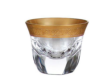 Komplet 6 kieliszków Jessie złocone kryształ 40 ml Bohemia