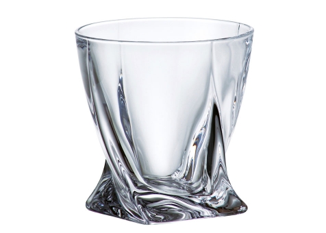 Komplet 6 szt szklanek do whisky 340 ml QUADRO Bohemia