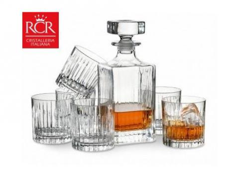 Komplet karafka i 6 szt szklanek whisky TIMELESS RCR