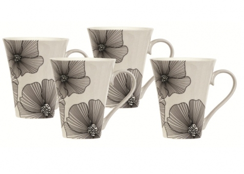 Kpl.4 kubki 300 ml Salt&Pepper Poppi