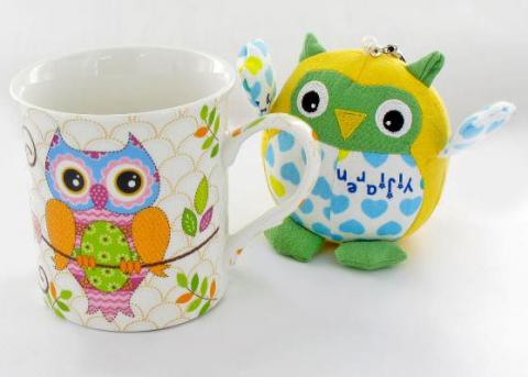 Kubek + maskotka Sowy 320 ml SAGRADO