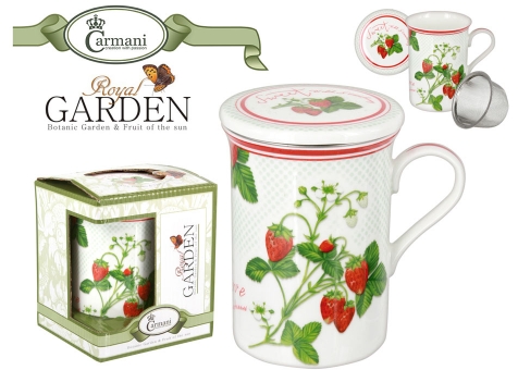 Kubek z zaparzaczem Royal Garden - Poziomka