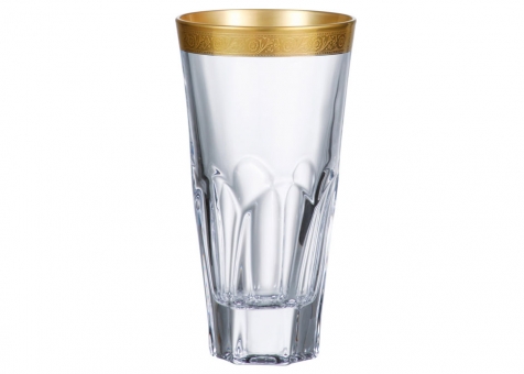 Komplet 6 szklanek 480 ml APOLLO GOLD 24K kryształ Bohemia