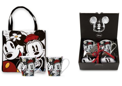 Zestaw 2 kubki + torba Mickey & Minnie Disney Egan