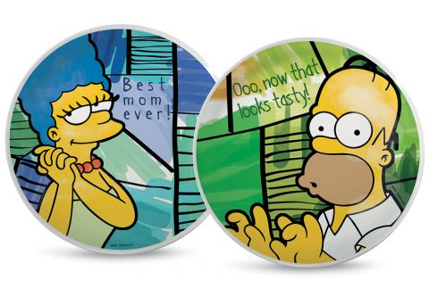 Zestaw 2 talerzy pizza Homer & Marge The Simpsons Egan