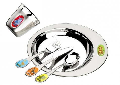 Komplet 5-częściowy dla dzieci ZOOO Tramontina