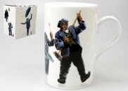 Kubek Churchill Alexander Millar - Mężczyzna z miotłą