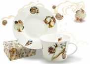 Filiżanka ze spodkiem muszelki Carmani 738-1002