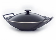 Wok żeliwny LE Creuset Black