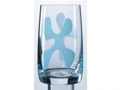 Zestaw 4 szklanek BodaNova JOY Fun Blue 250ml