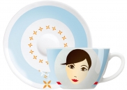 Filiżanka espresso z podstawką AMORE MIO Lulu