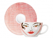 Filiżanka espresso z podstawką AMORE MIO Spengler Castillo