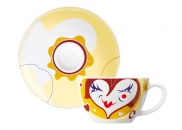 Filiżanka espresso z podstawką AMORE MIO van Ommen