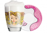 Szklanka latte macchiato z podstawką Ritzenhoff MIA CARA 24