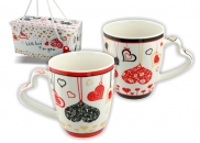 Zestaw 2 kubków walentynkowych Santai serca