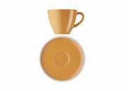 Filiżanka Arzberg Profi z podstawką 0,2 Pomarańczowa