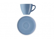  Filiżanka Arzberg Profi z podstawką 0,2 Niebieska