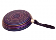 Patelnia DOMO Fantasy Stripes fioletowe paski 20 cm