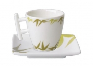 Zestaw 6 filiżanek do espresso z podstawkami ZFL FOREST