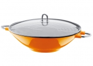 Wok CHAMBORD 37cm pomarańczowy Bodum