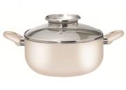 Garnek z pokrywką 24cm Polar BIOCERAMIX indukcja PENSOFAL