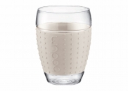 Szklanki 2 szt. Bodum PAVINA 0.45l  białe 