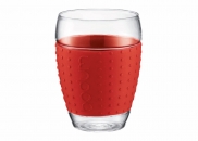 Szklanki 2 szt. Bodum PAVINA 0.45l czerwone
