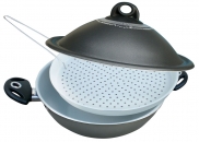 Wok z wkładem do got.na parze BIOCERAMIX indukcja PENSOFAL