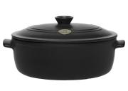 Garnek ceramiczny do duszenia owalny 6 l czarny Emile Henry
