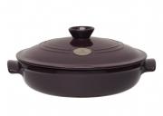 Garnek ceram. do duszenia płytki 3.2 l bakłażan Emile Henry