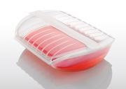 Naczynie żaroodporne z wkładką średnie przezroczyste Lekue