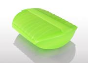 Naczynie żaroodporne z wkładką średnie zielone Lekue