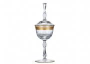 Bomboniera złocona Jessie kryształ 300 mm Bohemia