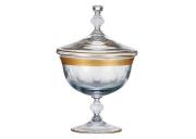 Bomboniera złocona Jessie kryształ 280 mm Bohemia