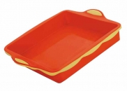 Brytfanna, pomarańczowa, 21 x 21 cm Silicone Zone