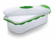 Brytfanna z pokrywą, przeźroczysta,24 x10 x7cm Silicone Zone