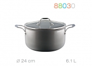 Garnek z pokrywką 24 cm Granchio TITANIO